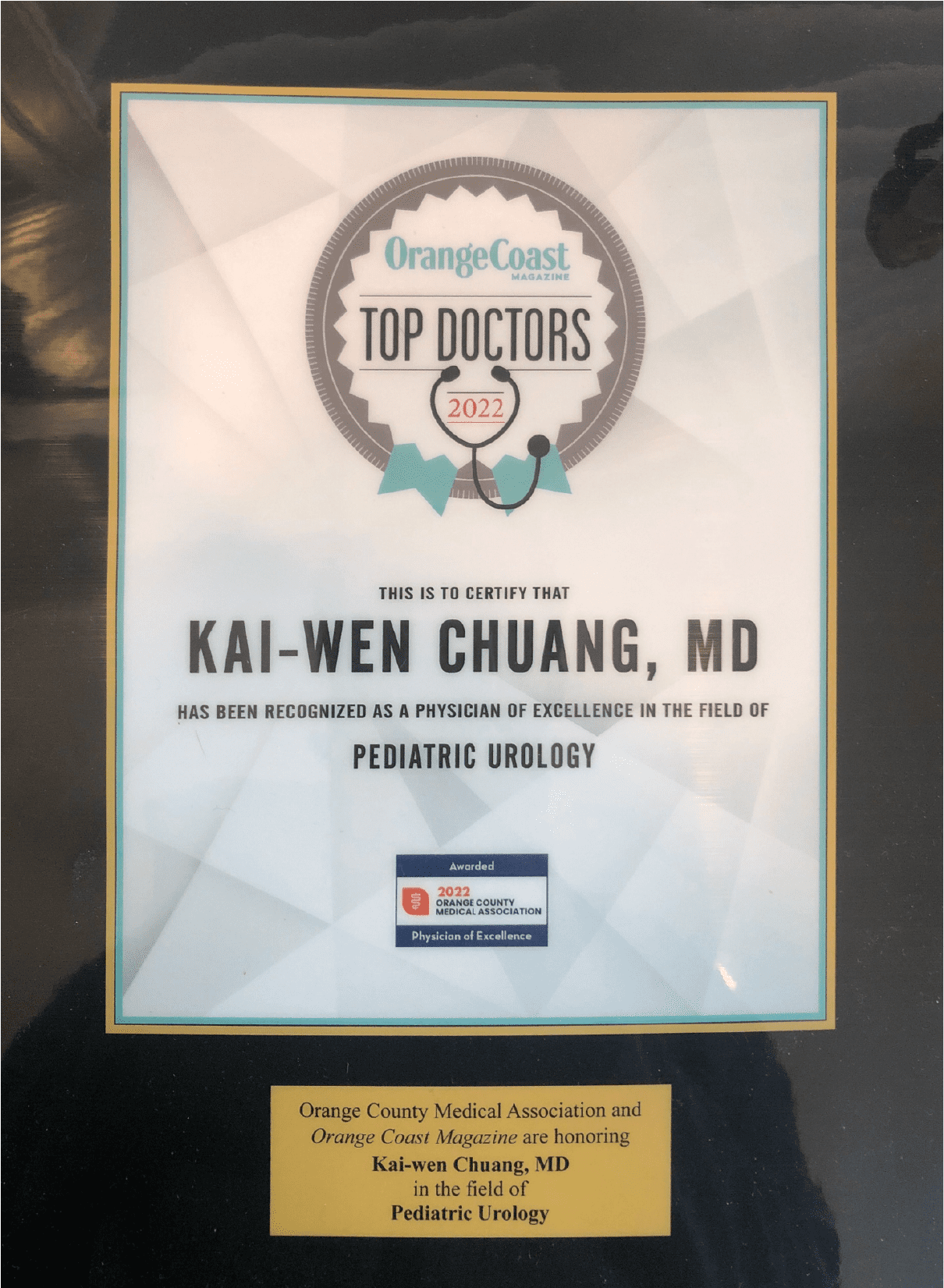 Kai-Wen-Chuang-MD-2022-Physician-of-the-Year-Award